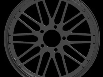 Car rim 5 Low-poly 3D model