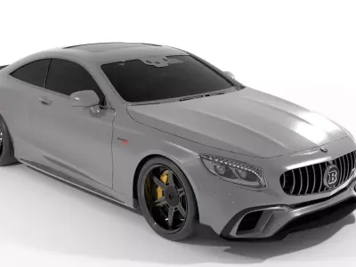Mercedes Benz S63 Brabus Free 3D model