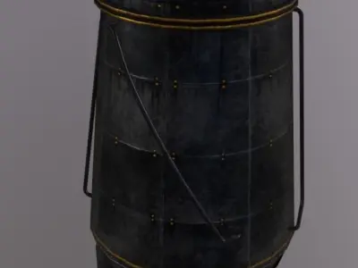 Machine MainTank Low-poly 3D model