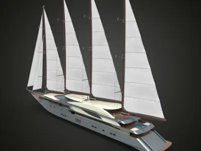 Sailing Yacht 3D model