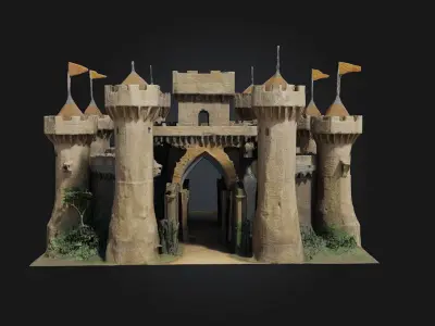 Fortress of Serenity  Stronghold of Peace and Strength 3D model