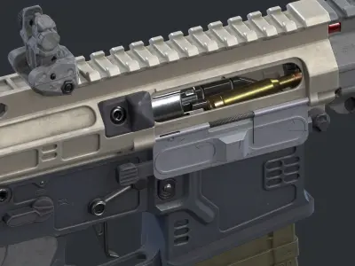 AR 15 Low-poly 3D model purchase