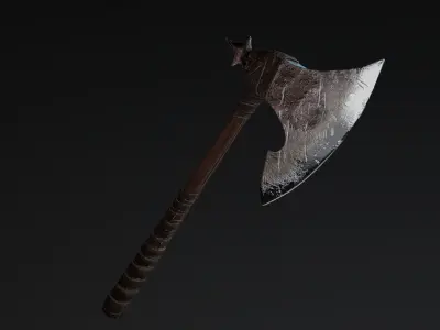 Viking Weapon For Game - AR -VR- VFX Low-poly 3D model