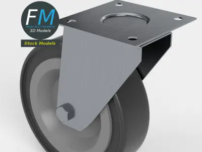 Trolley wheel 1 3D model