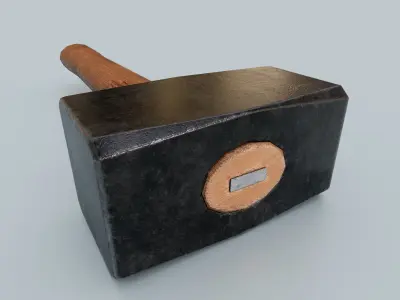 Sledgehammer Low-poly 3D model get