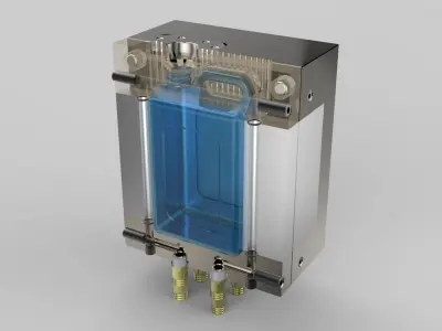 Gallon and Mold 4K 3D model