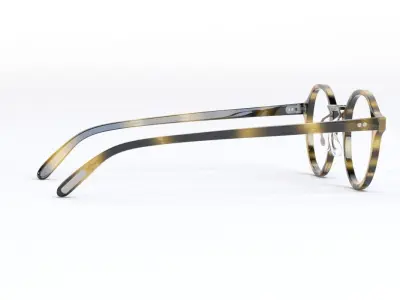 Oliver Peoples Op 1955 Cocobolo Antique Gold Sunglass 3D model