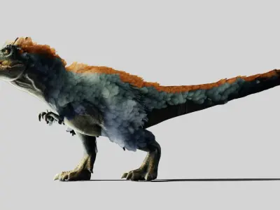 Tyrannosaurus rex Low-poly 3D model 6