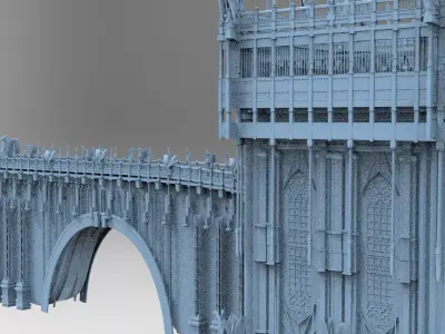 Drake Cathedral tower Bridge 3D model