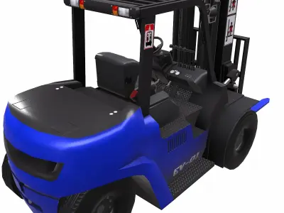 ForkLift - EV Low Poly  Low-poly 3D model