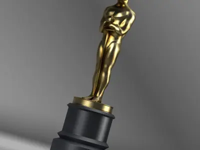 Oscar Trophy 3D model