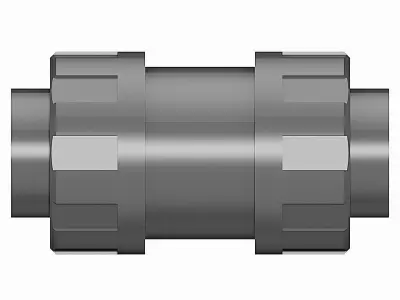 PVC Ball Check Valves - Socket Ends Free 3D model