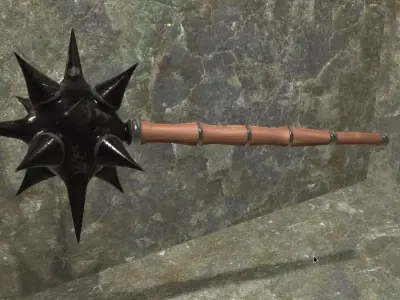 Spiked Head Mace Low-poly 3D model
