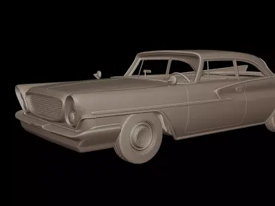 newport hardtop sedan 2 door 1961 3D print model