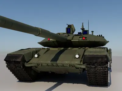 T90M Lowpolygon Low-poly 3D model