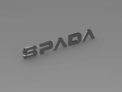 spada logo 3D model by Sergey