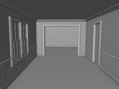 Atmospheric House Asset Pack Base mesh Free 3D model