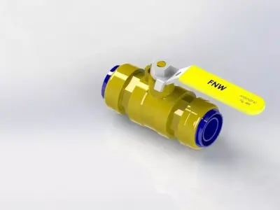 Water valve Free 3D model