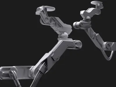 Industrial Robotic Robot Laser Arm Machinery for Assembly 3D model