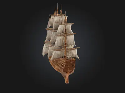 Majestic Voyager  Sail the Seas of Dreams 3D model