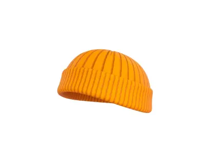 Yellow Brimless Hat 3D model
