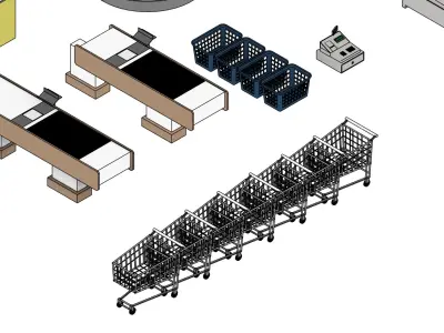 SUPERMARKET  3D model purchase