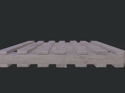 Euro Pallet 02 Low-poly 3D model