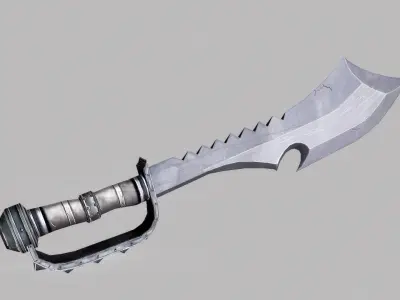Sword Low-poly 3D model 46