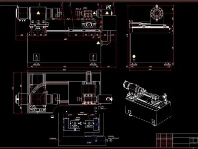 CNC Internal Grinding Machine 3D model