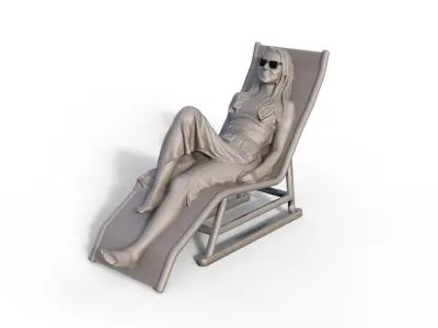 Figure LEA type A for ship model or diorama 3D print model