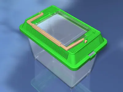 Small Plastic Terrarium 3D model