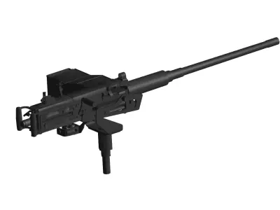 heavy machine gun 3D model purchase