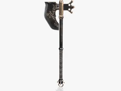 Fantasy Weapon Axe V01 Low-poly 3D model