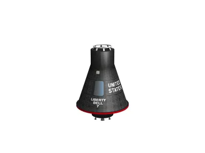Mercury Redstone 3D model