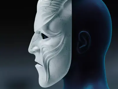 Antique Demon Mask 3D print model