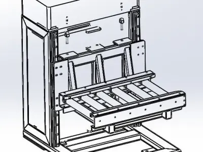 Electric elevator 3D model