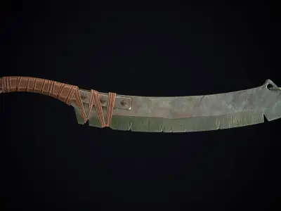 Orcish Slasher 1 Low-poly 3D model