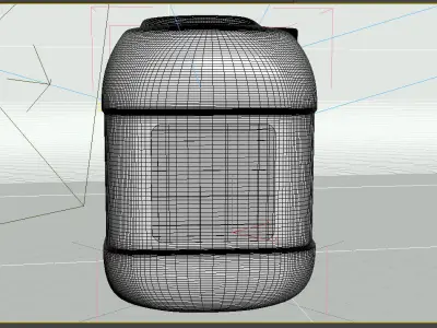 Jerrycan model shell rumula oil Low-poly 3D model