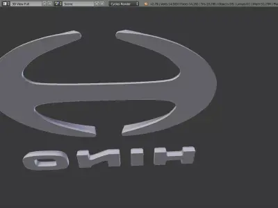 Hino Logo 3D model