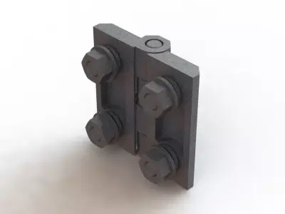 Dobradica Zamak Tasco 91473 Hinge 3D model