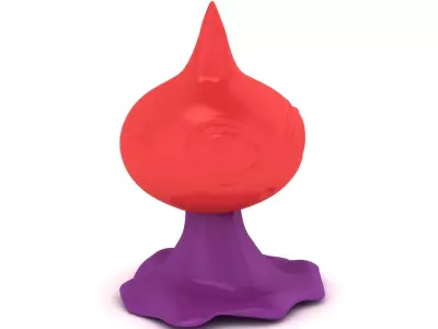 3D Glossy Designer Vinyl Figure with Roya 3D print model