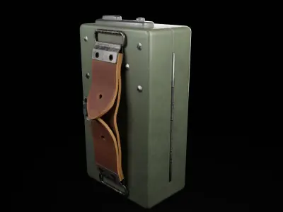 Flashlight Low-poly 3D model 17