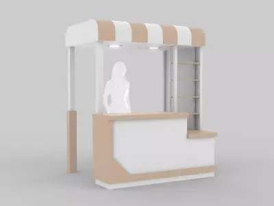 Pop Up Stall 3D model