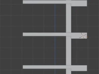 Shelving for warehouse 3D model