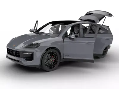 Porsche Cayenne Coupe GTS 2026 HQ 3d model 3D model