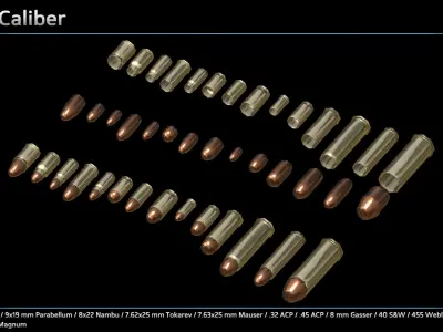 Ammo Collection Low-poly 3D model