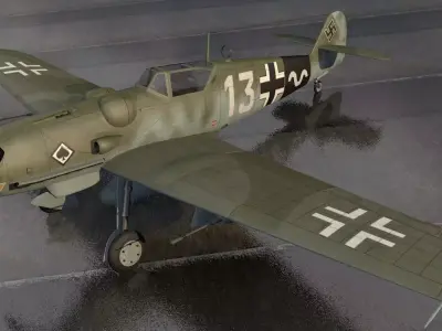 Messerschmitt Bf-109 G-14 3D model