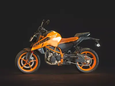 Base model KTM Duke 390 2024 3D model
