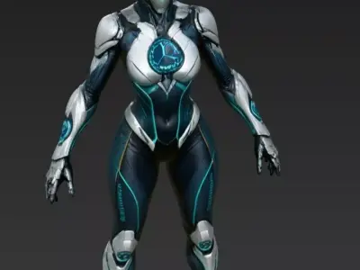Female Chronaflare 3D model