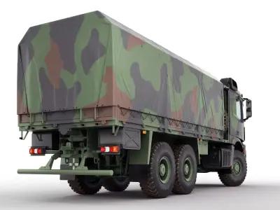 Military Truck 6X6 3D model